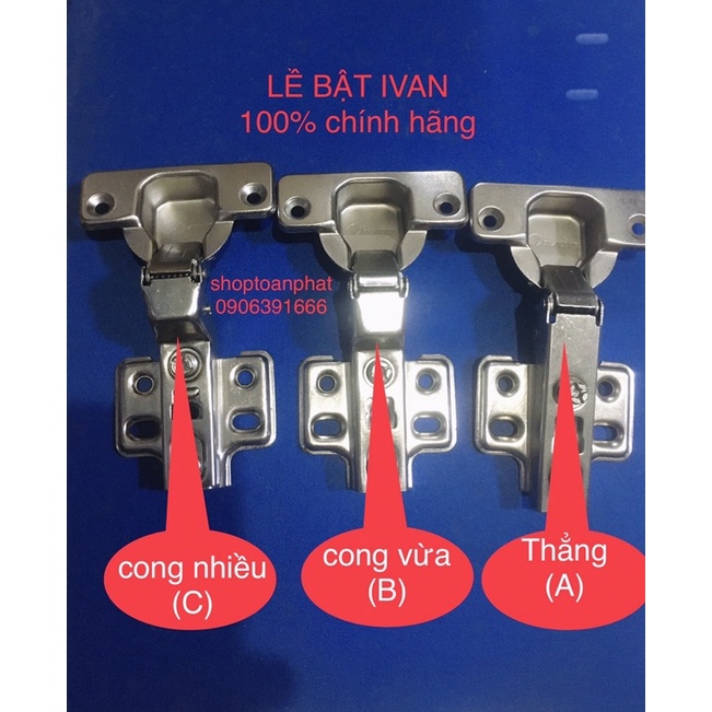 Lề bật cánh tủ, cánh cửa Ivan đủ size