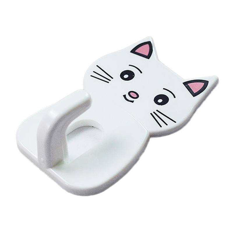 Móc Treo Đồ Dán Tường Tự Dính Hình Mèo Dễ Thương