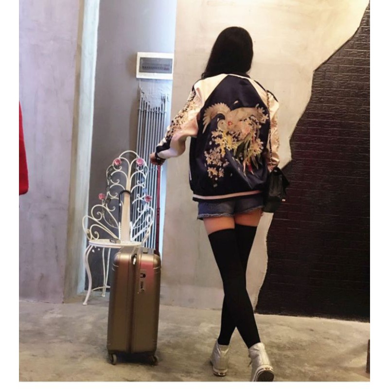 ÁO KHOÁC BOMBER THÊU HẠC SUKAJAN JACKET