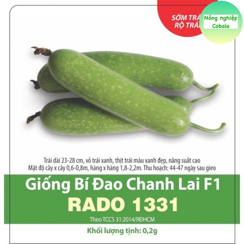 Hạt Giống Bí Đao Chanh F1 Dễ Trồng, Siêu Trái 0.2gr