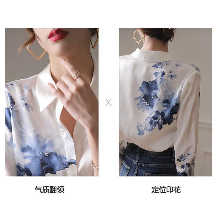 Áo Sơ Mi Satin Tay Dài Phong Cách Trung Hoa Retro Thời Trang Mới Dành Cho Nữ 2022