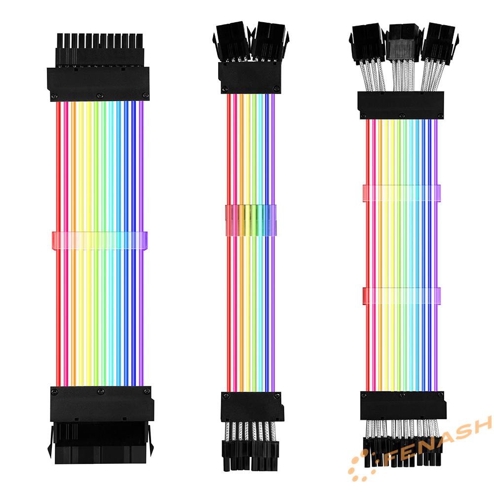 Dây cáp nối dài Psu Rgb Atx 24pin Pcie Gpu 8-chân chuyên dụng