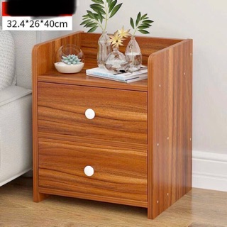 Tủ kê đầu giường gỗ 2 tầng ngăn kéo chắc chắn