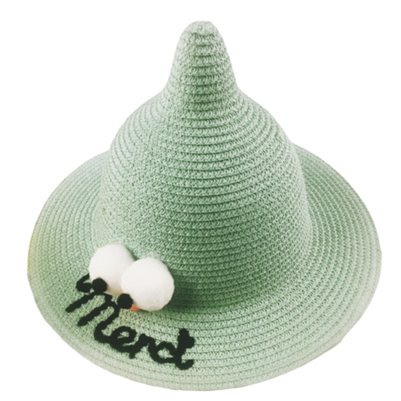 Mũ Rơm Chống Nắng Hình Đôi Mắt To Đáng Yêu Bảo Vệ Cho Bé Gái