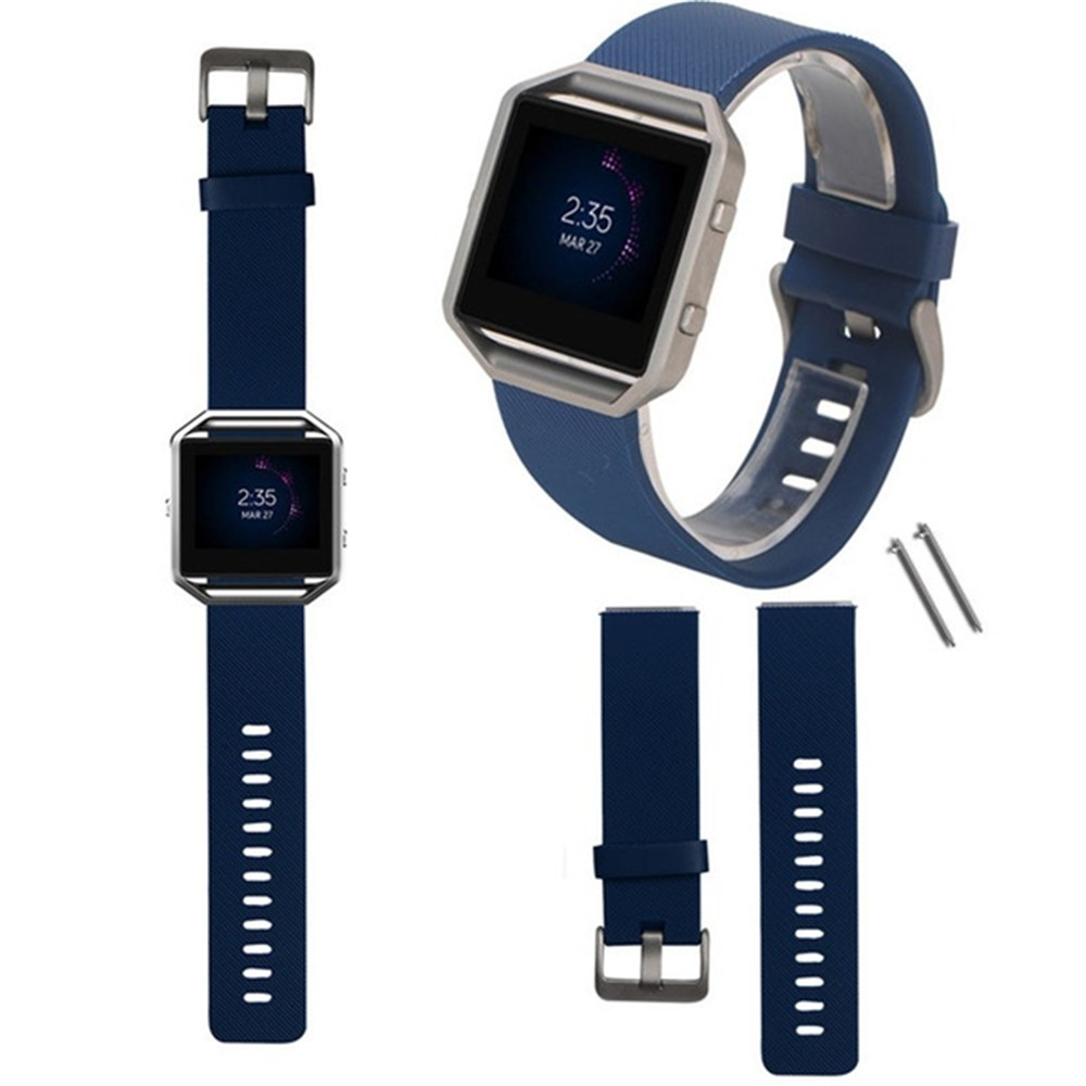 Dây Đeo Thay Thế Cho Đồng Hồ Thông Minh Fitbit Blaze Bằng Silicon Nhiều Màu Sắc