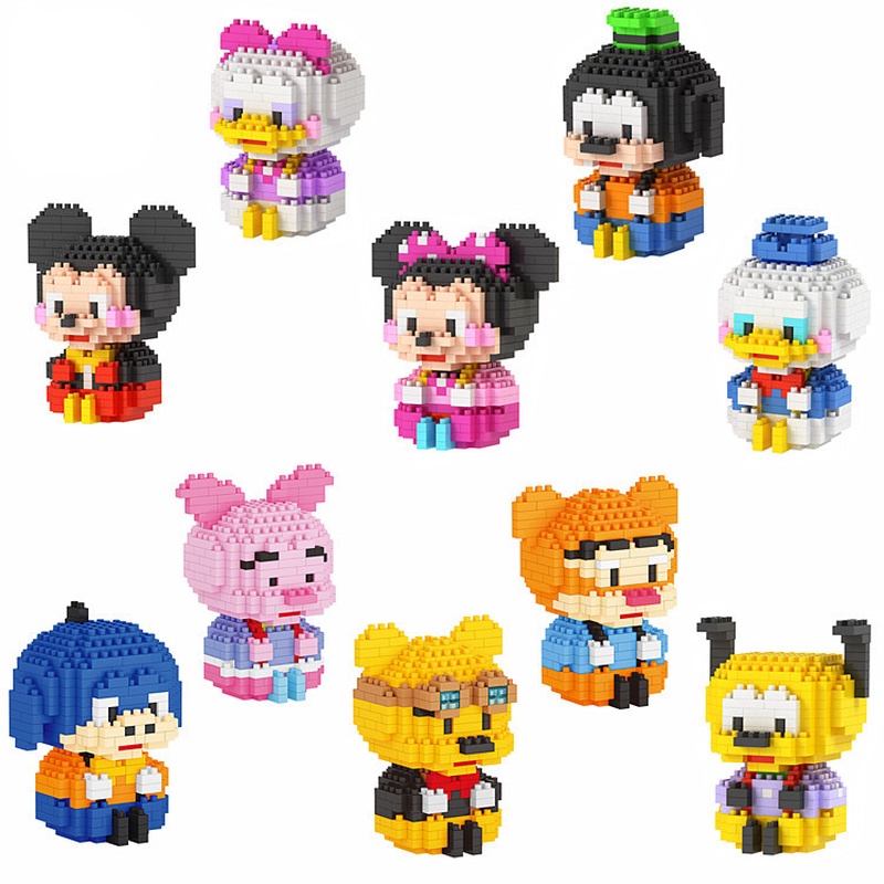 Đồ Chơi Lắp Ráp, xếp hình Nhân Vật Disney doremon naruto one piece avenger conan tôn ngộ không, chó cứu hộ not lego BOM