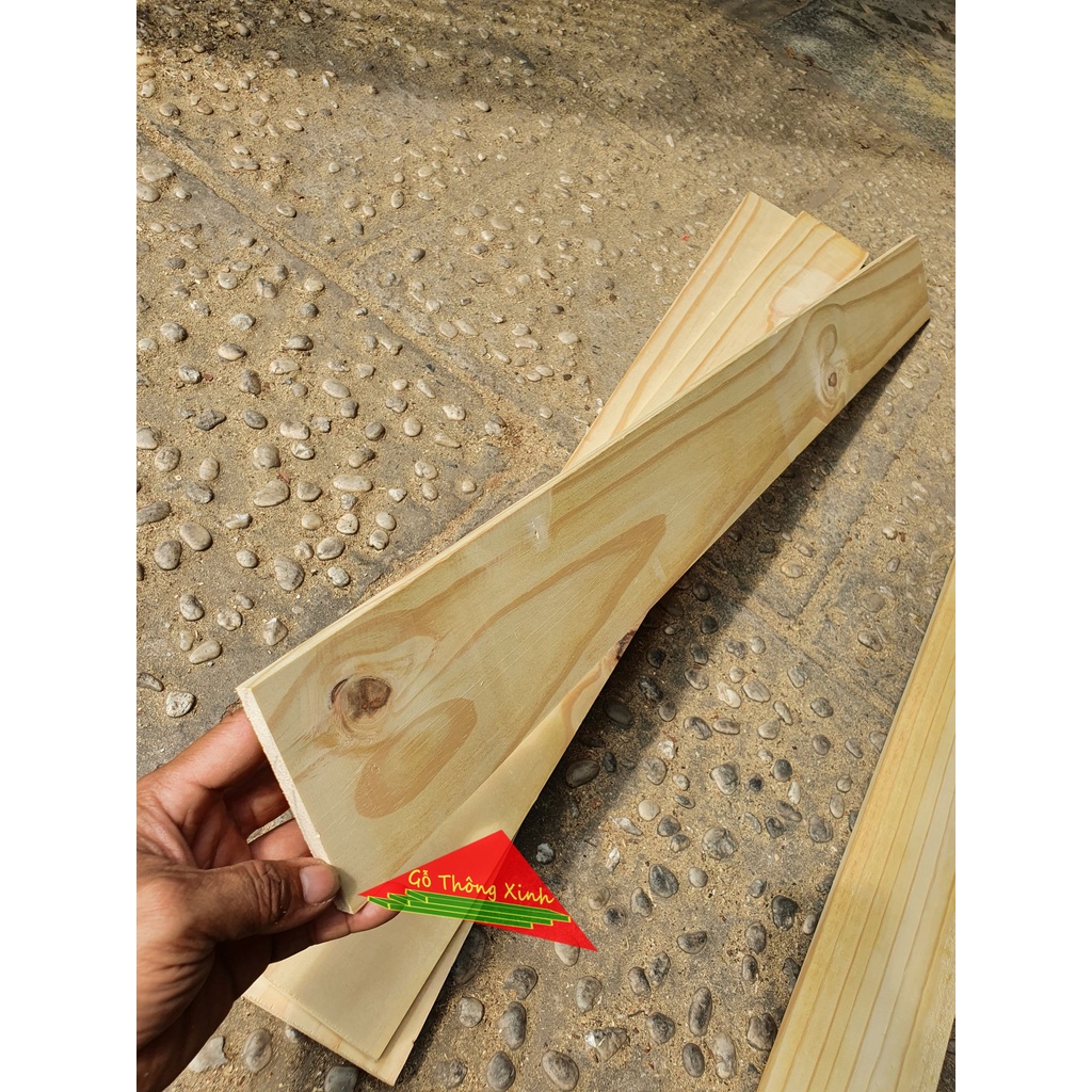 [MS67] Thanh gỗ thông dài 1m2, rộng 10cm, dày 1cm được bào láng 4 mặt phù hợp để trang trí, chế loa bluetooth,làm nẹp