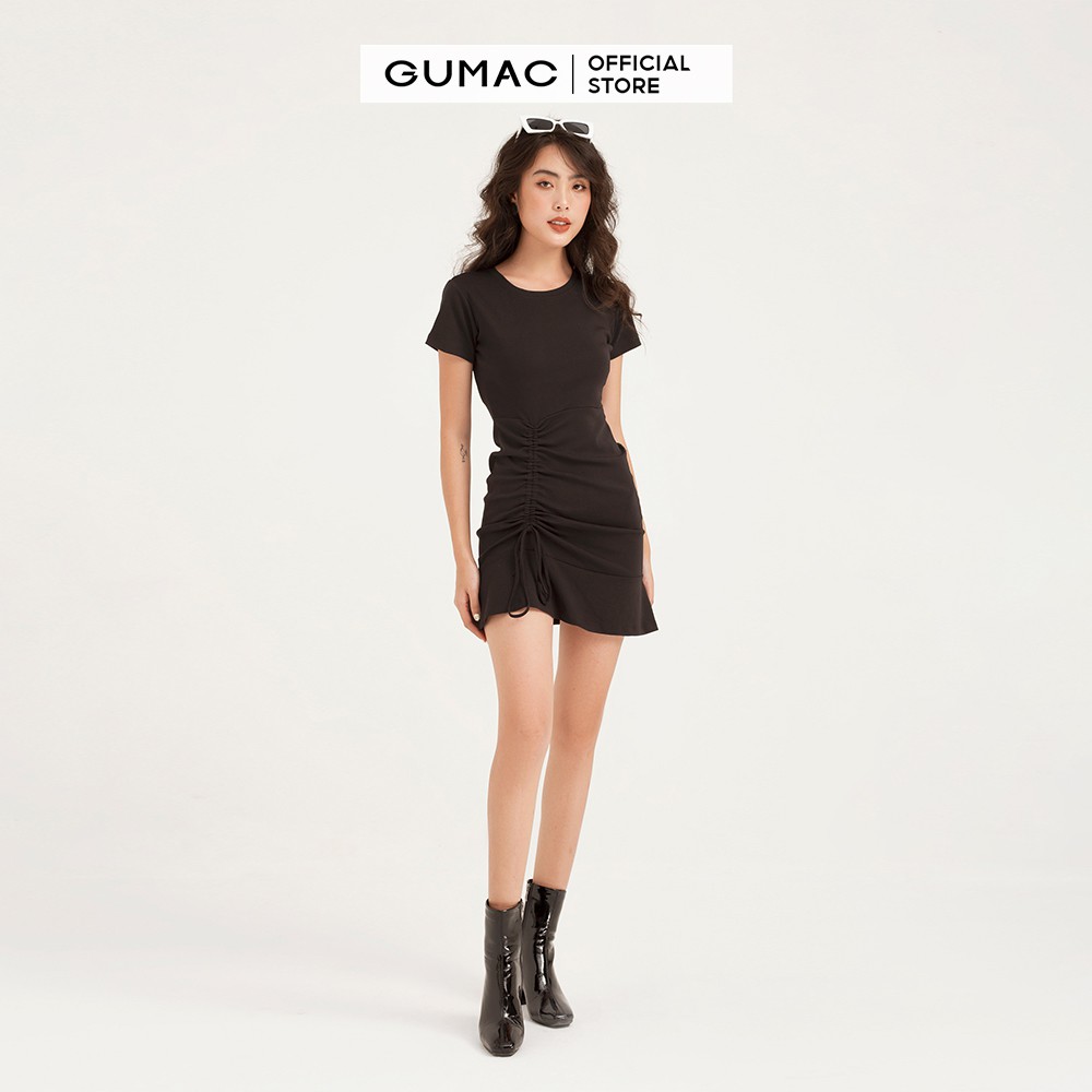 Đầm body nữ GUMAC mới, borip rút tùng màu đen đủ size sexy DB142 | BigBuy360 - bigbuy360.vn