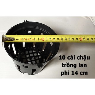 10 cái chậu trồng lan đường kính 14 cm