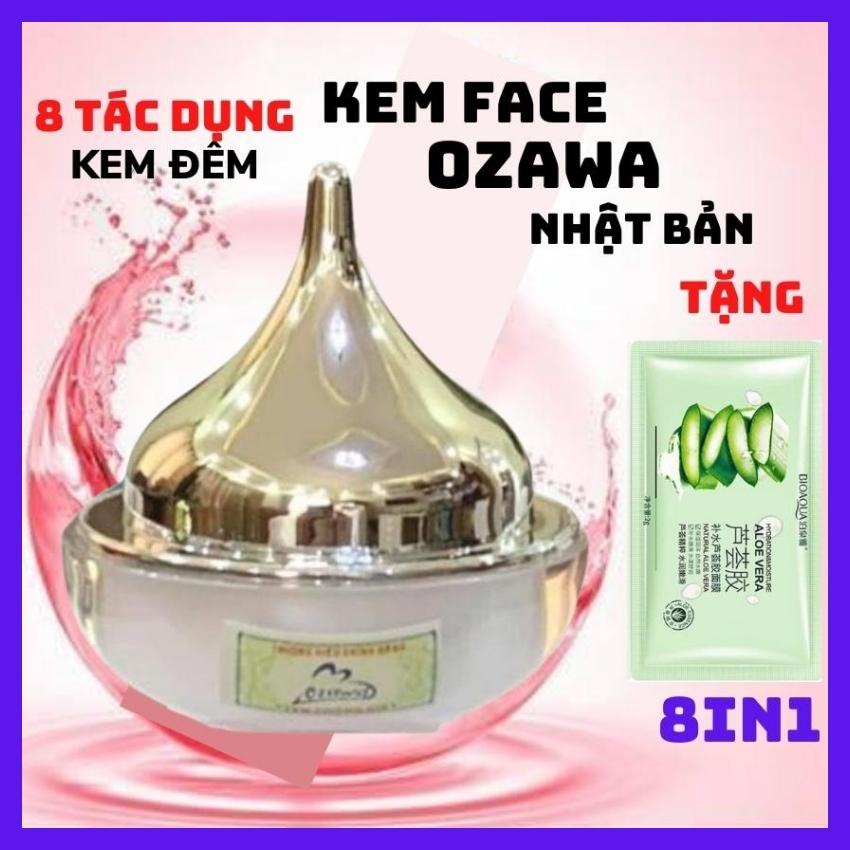 Kem dưỡng da mặt ban đêm face Ozawa nhật bản 8in1 dưỡng trắng , cấp ẩm, mờ nám, giảm mụn mỹ phẩm quốc tế abc