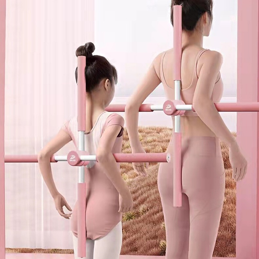 Gậy Tập Yoga Chữ Thập, Thanh Tập Yoga Toàn Thân Chống Gù Lưng, Dụng Cụ Kéo Giãn Định Hình Lưng
