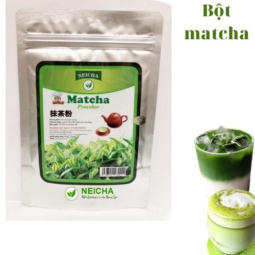 Bột matcha trà xanh Neicha Đài Loan (gói 50g) thơm, mát, ngon