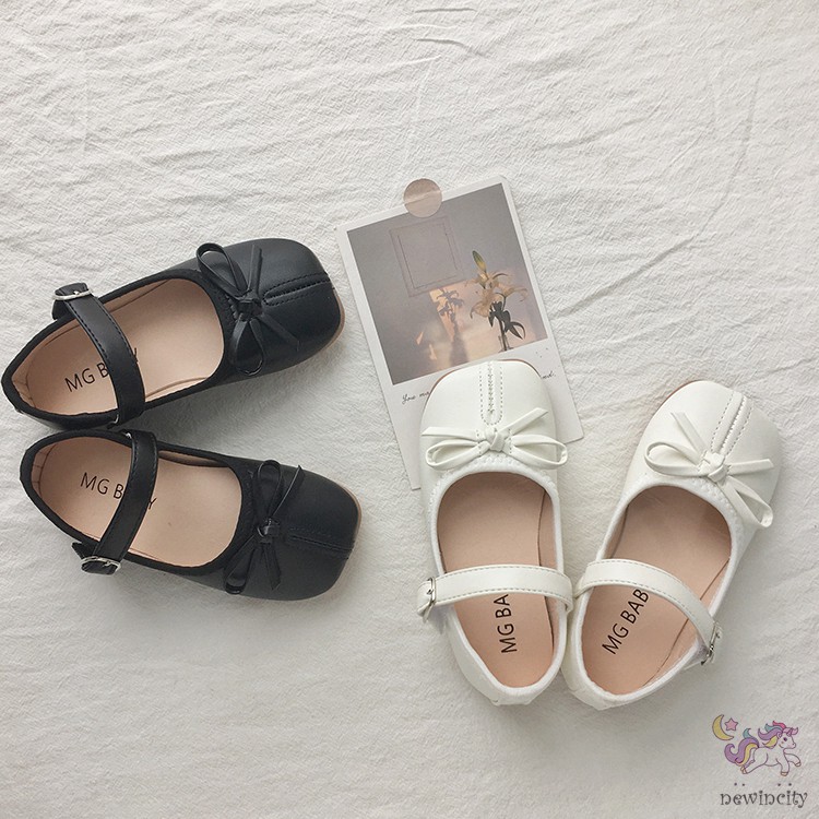 Giày Bé Gái Cột Nơ Phong Cách Hàn Quốc