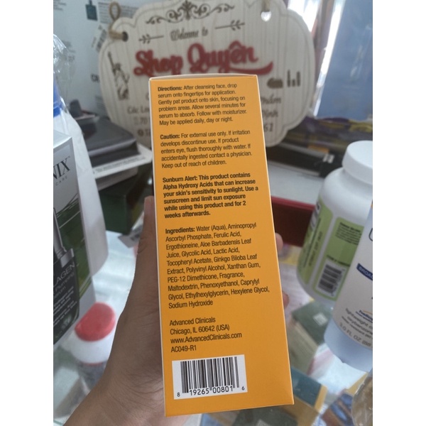 SSERUM VITAMIN C ADVANCED CLINCAL