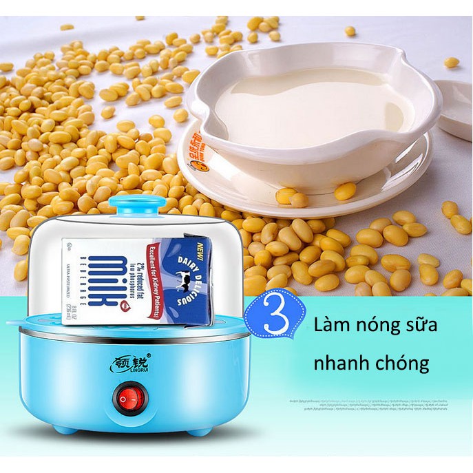 Nồi hơi hấp thức ăn điện đa chức năng một tầng và nồi nấu trứng