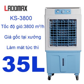 Quạt điều hòa KS-3800C Inverter Quạt THÁI LADOMAX siêu mát 100% Tặng 2 viên đá Siêu tiết kiệm điện