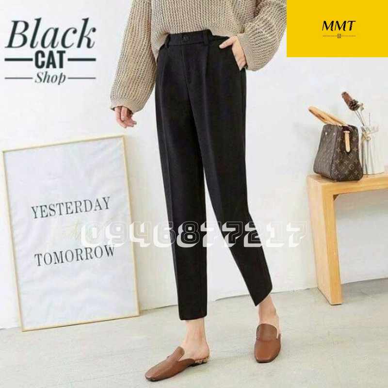 Quần tây nữ lưng cao chất vải cao cấp cotton Lạnh công sở form dáng chuẩn đẹp - M2