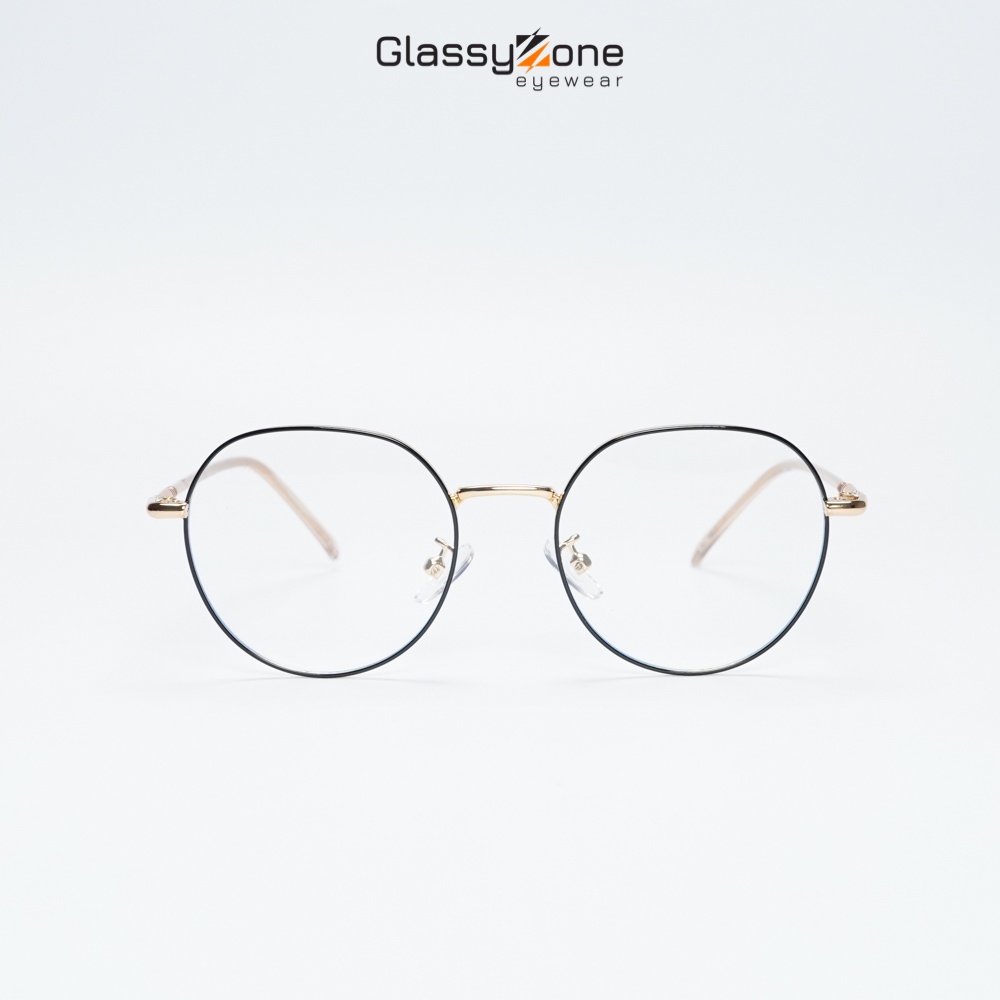 Gọng kính cận, Mắt kính giả cận kim loại Form Oval Unisex Nam Nữ thanh mảnh Katasahi - GlassyZone