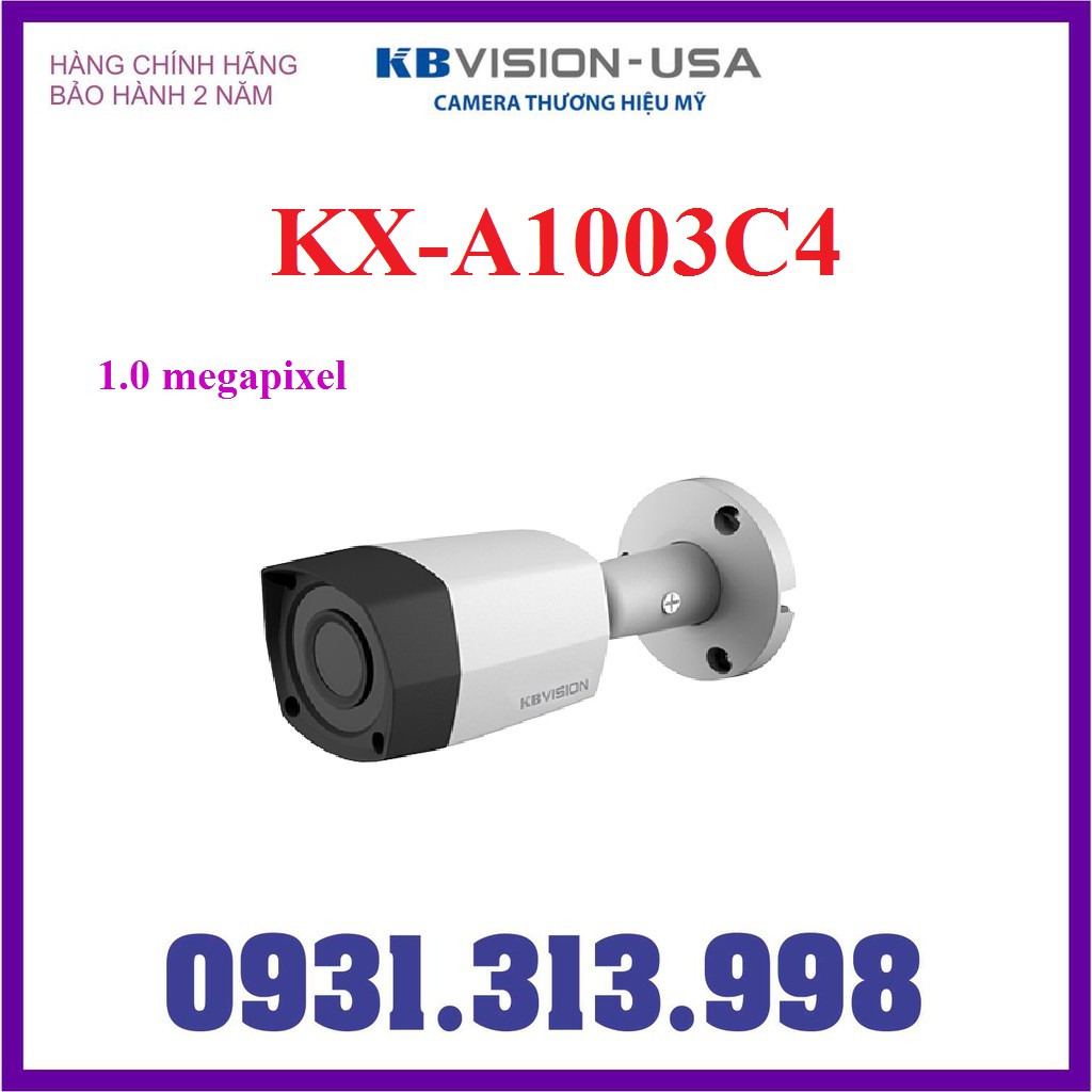 Camera KBVISION KX-A1003C4 (CVI, TVI, AHD, Analog)