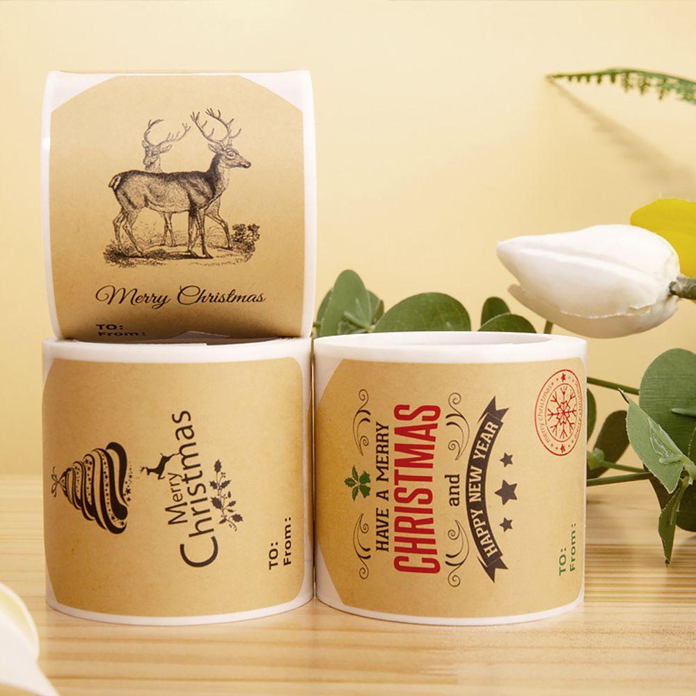 LET Set 100 Nhãn Dán Trang Trí Túi Bánh Quy / Quà Tặng DIY