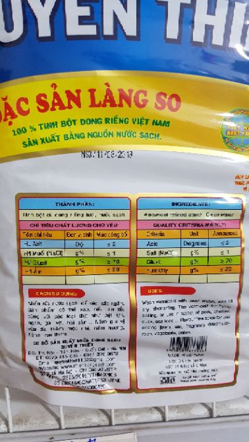 ĐẶC SẢN MIẾN DONG LÀNG SO QUYỀN THIẾT 500G