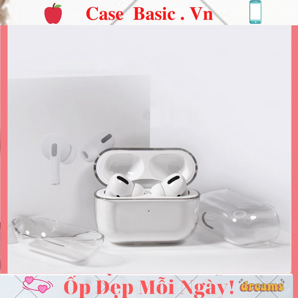 Vỏ Ốp Case airpod airpods 1 2 3 pro 2 pro2 bảo vệ, bao đựng tai nghe không dây bluetooth  Tặng kèm móc