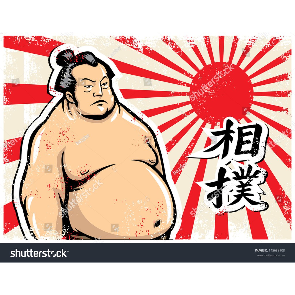 Tranh lụa 3d Sumo Nhật Bản SMNB-01