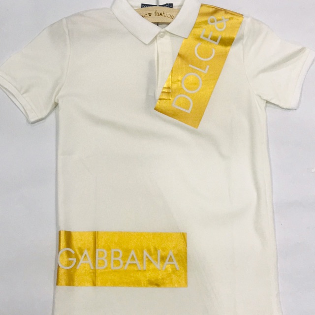 Áo thun có cổ hiệu D&amp;G thời trang 2019