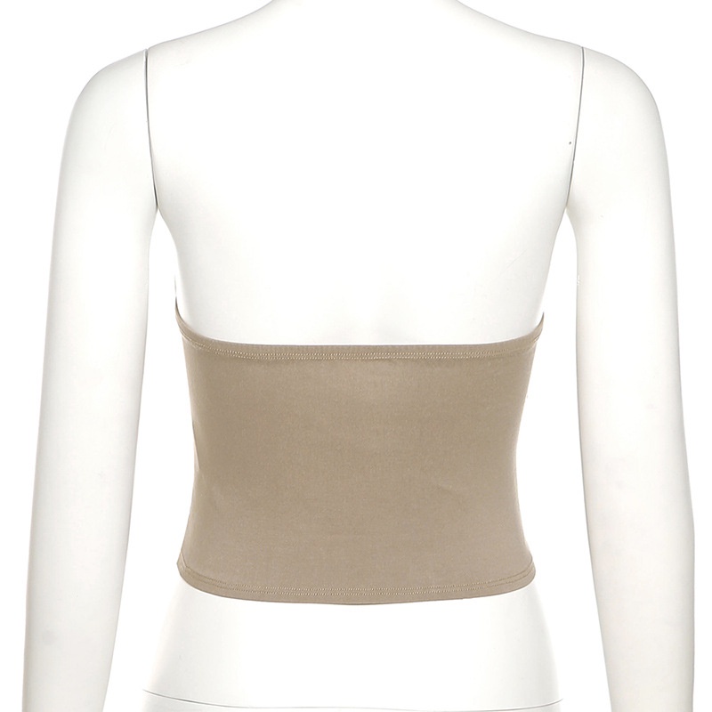 Áo ống ôm trễ vai thiết kế bất đối xứng quyến rũ cho nữ | BigBuy360 - bigbuy360.vn