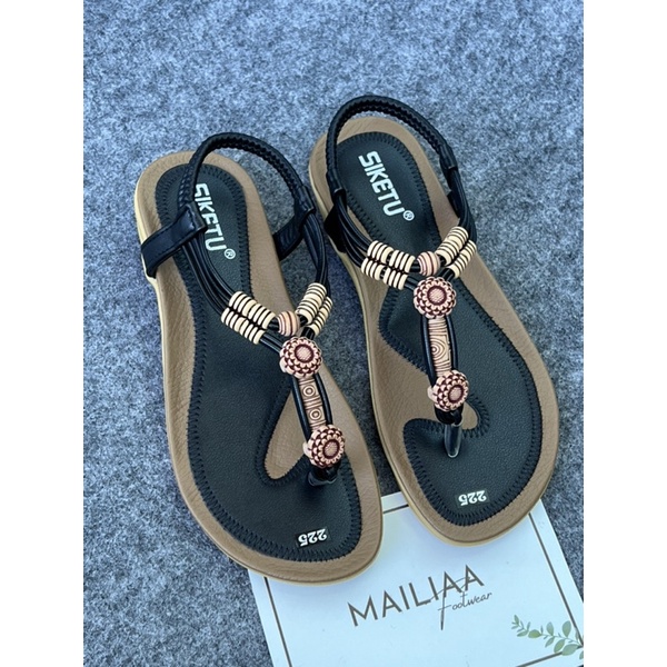 Sandal xỏ ngón MAILIAA quai thổ cẩm