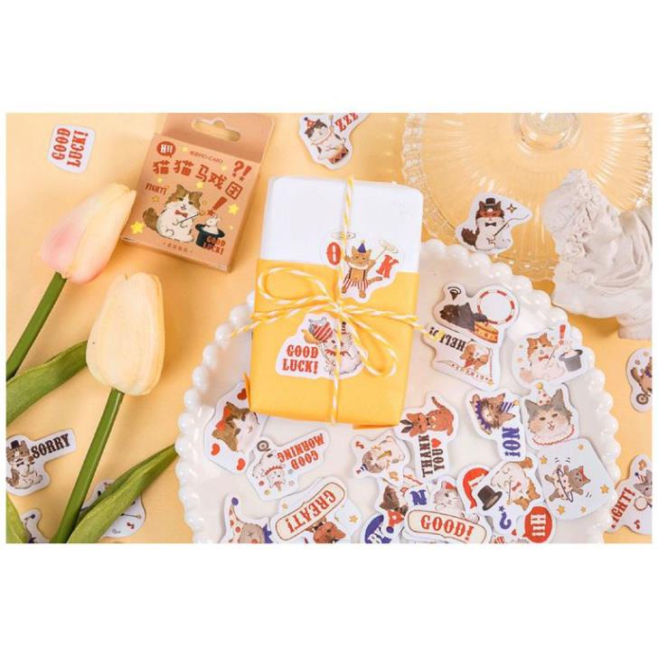 Bộ 46 Sticker Mèo Ảo Thuật E110