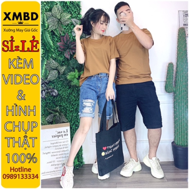 (SIÊU SALE) Xã Kho Áo Thun Trơn Say Happy Đủ Size 42~85kg Bán Sỉ