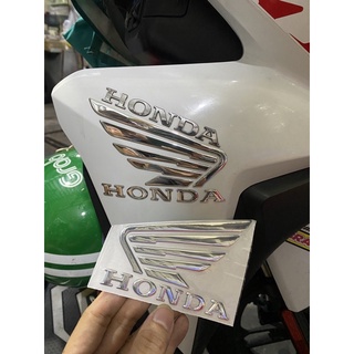 Tem Decal Logo Honda Cánh Chim 3D Chất Liệu Nhựa Dẻo