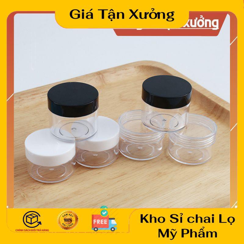 Hủ Đựng Kem ❤ TRÙM SỈ ❤ Hũ nhựa Tròn 20g,30g,50g,100g đựng mỹ phẩm , phụ kiện du lịch
