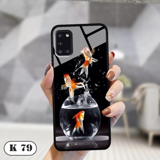 Ốp lưng Samsung Galaxy A31  - Lưng kính 3D