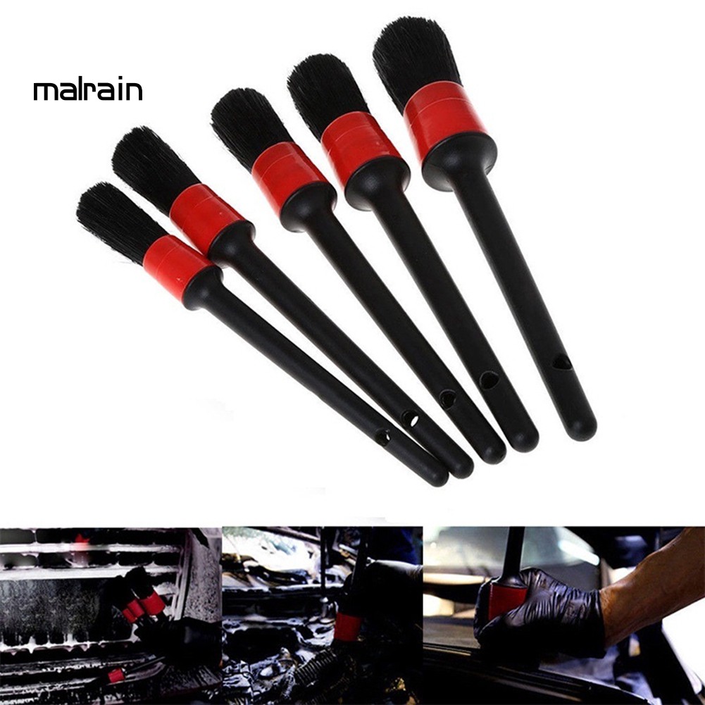 Bộ 5 Cọ Rửa Vệ Sinh Nội Thất Xe Ô Tô Tiện Dụng