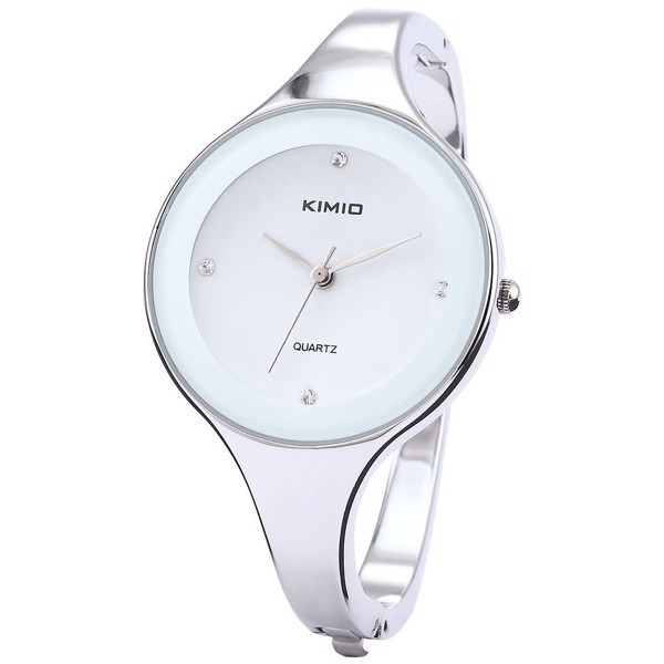 Đồng hồ nữ Kimio K2682L-S01 dây kim loại (Trắng)
