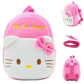 Balo hello kitty mặt trắng cho bé 3-5 tuổi