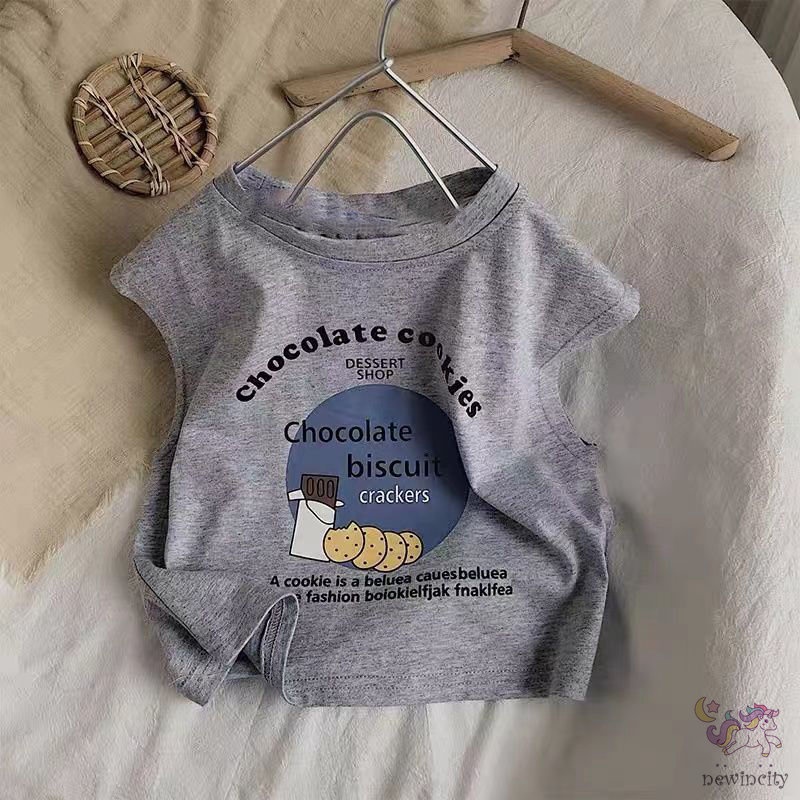 Áo Thun In Họa Tiết Hoạt Hình Phong Cách Hàn Quốc Cho Bé