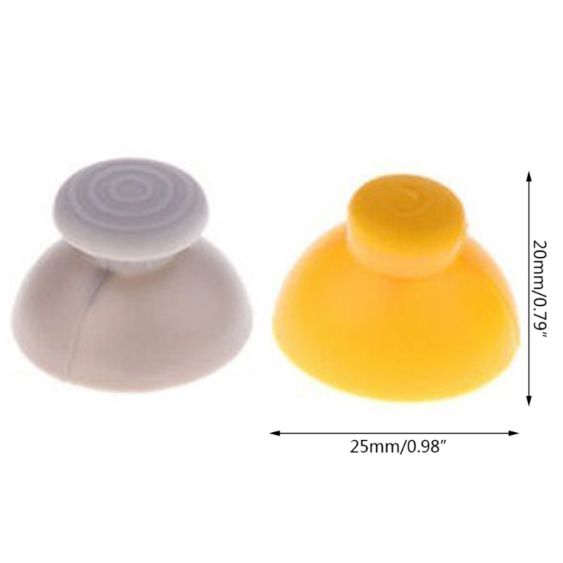 Lucky 2 miếng thumb grip caps cho ngc gamecube controller joystick cover thumbstick for case gamepad phụ kiện
