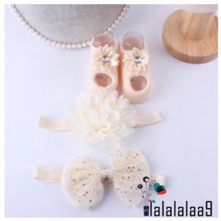 Set 2 băng đô kèm tất cho bé