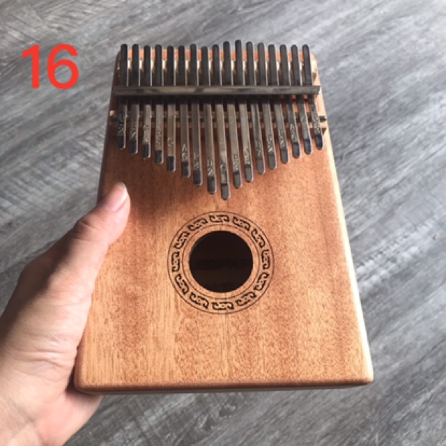 Đàn kalimba 17 phím tặng 3 sticker và phụ kiện, bảo hành 6 tháng