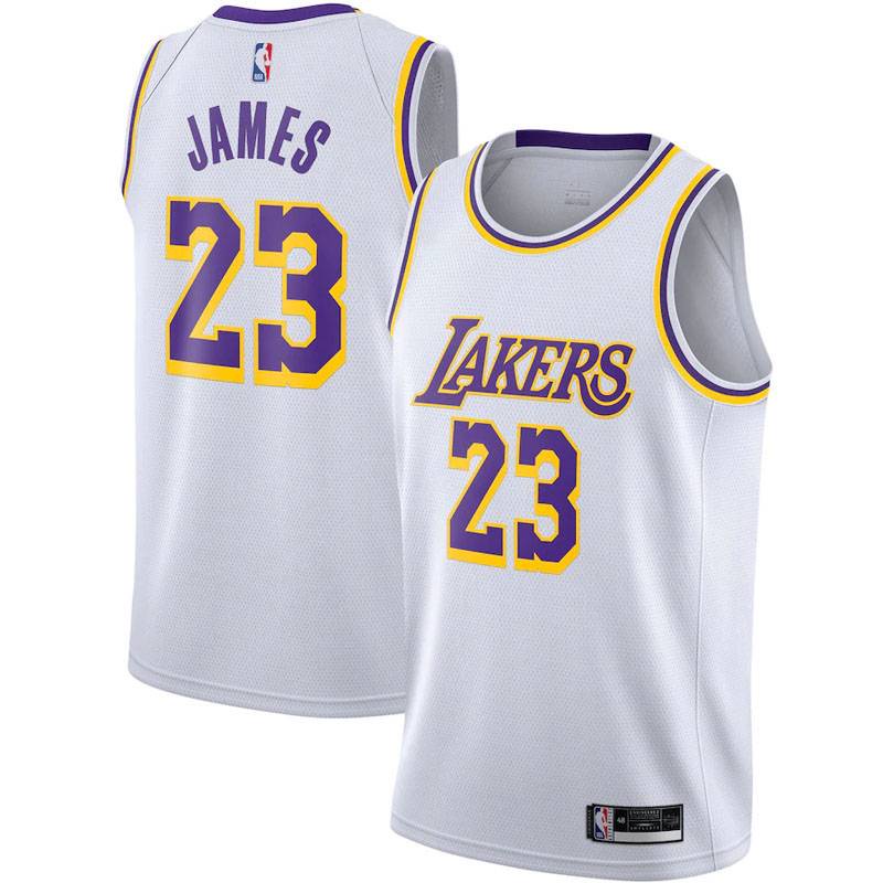 Áo Bóng Rổ NBA Jersey NP2 2022 Los Angeles Lakers No.23 James Phiên Bản Kỷ Niệm Plus Size PN2