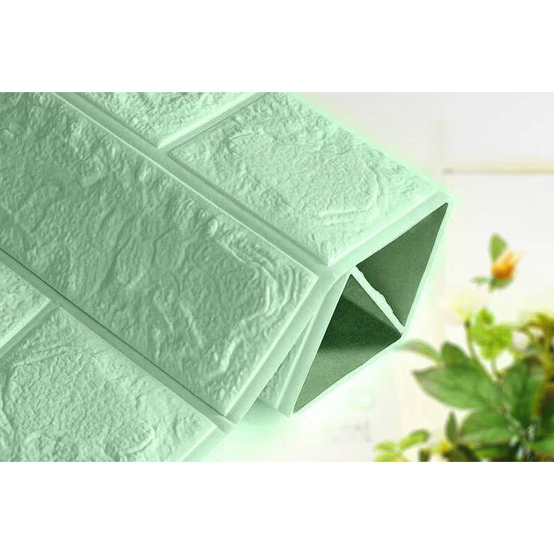 Xốp dán tường giả gạch 3D - Khổ lớn 70x77cm siêu dinh bền đẹp phong cách