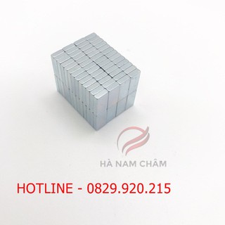 nam châm chữ nhật dài 10mm rộng 5mm dày 2mm mạ kẽm