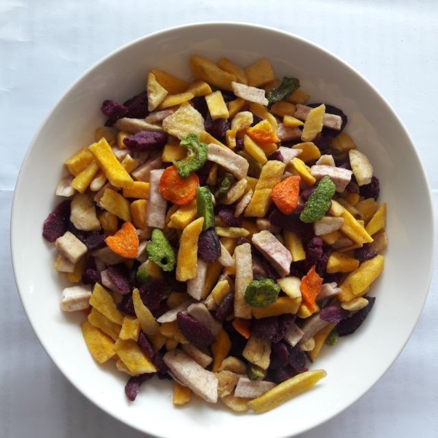1kg trái cây sấy vụn chọn lọc từ hàng Xuất Khẩu giòn tan