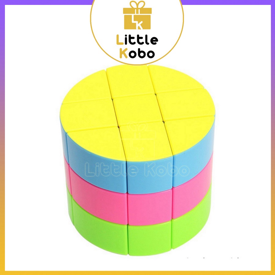 Rubik Biến Thể Cylinder Rubic Z-Cube Cloud 3-layer Cylinder Stickerless Đồ Chơi Thông Minh