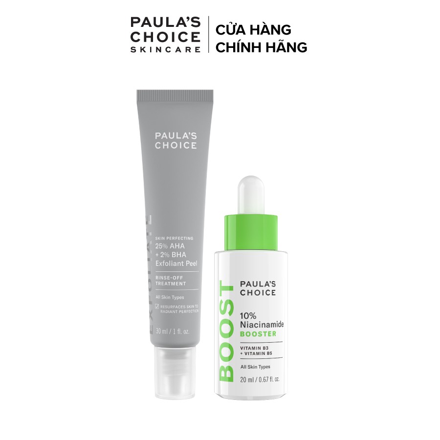 [Mã FMCGMALL giảm 8% đơn từ 250K] Bộ sản phẩm tái tạo tế bào thu nhỏ lỗ chân lông Paula's Choice - 9560.7980