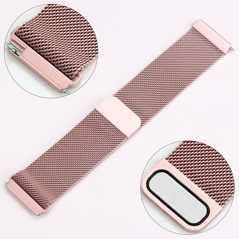 Milan Nice Magnetic Loop Stainless Steel Band Strap for Fitbit Versa Smart Watch