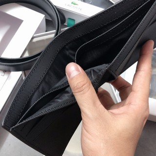 Set Lacoste ví + nịt chéo nửa nhám - S146